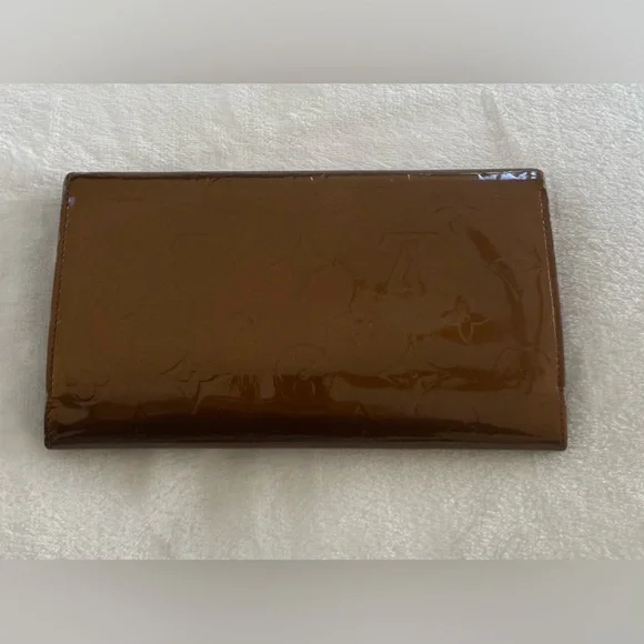 PROJECT Wallet! Auth Louis Vuitton Vernis Wallet, Caramel Color - Picture 5 of 13